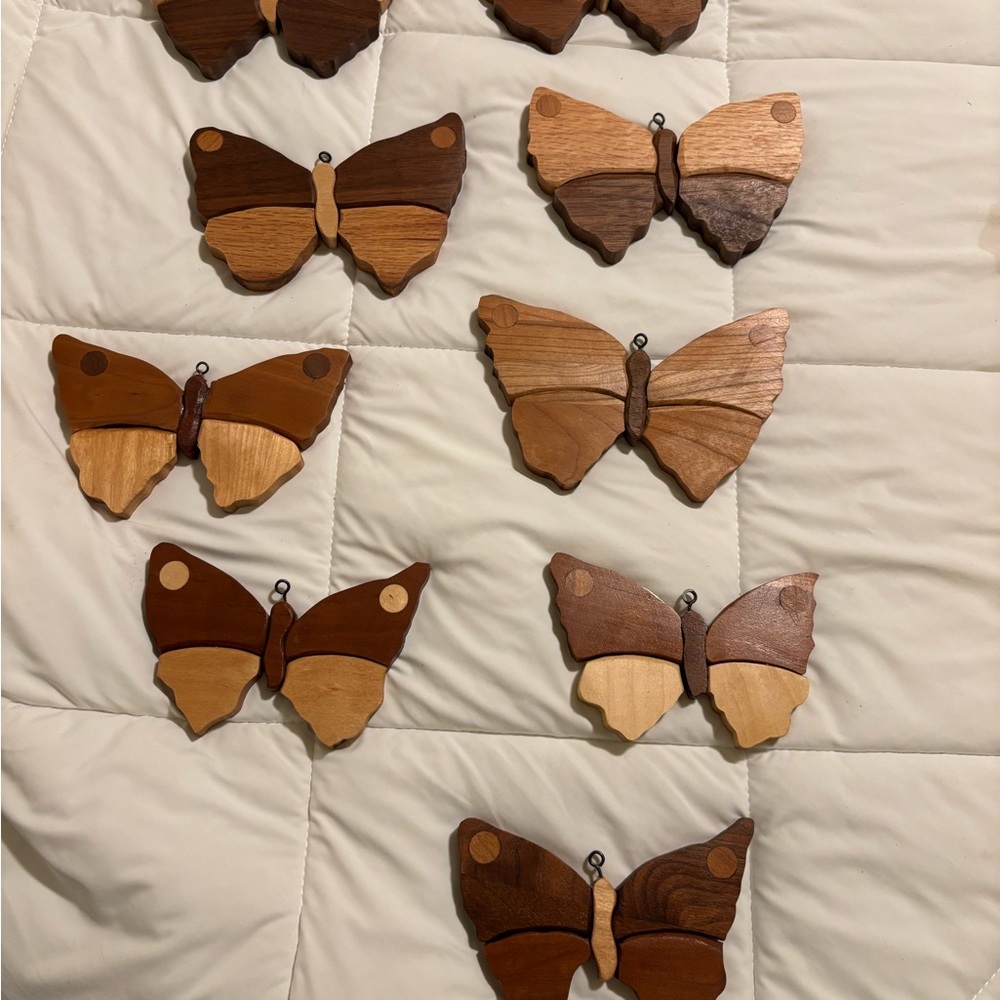 Vintage looking, handmade Wooden Butterflies - $25/ each
